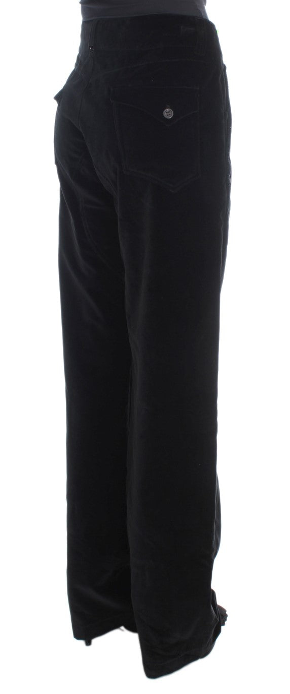Ermanno Scervino Black Straight Leg Jeans for Women side view