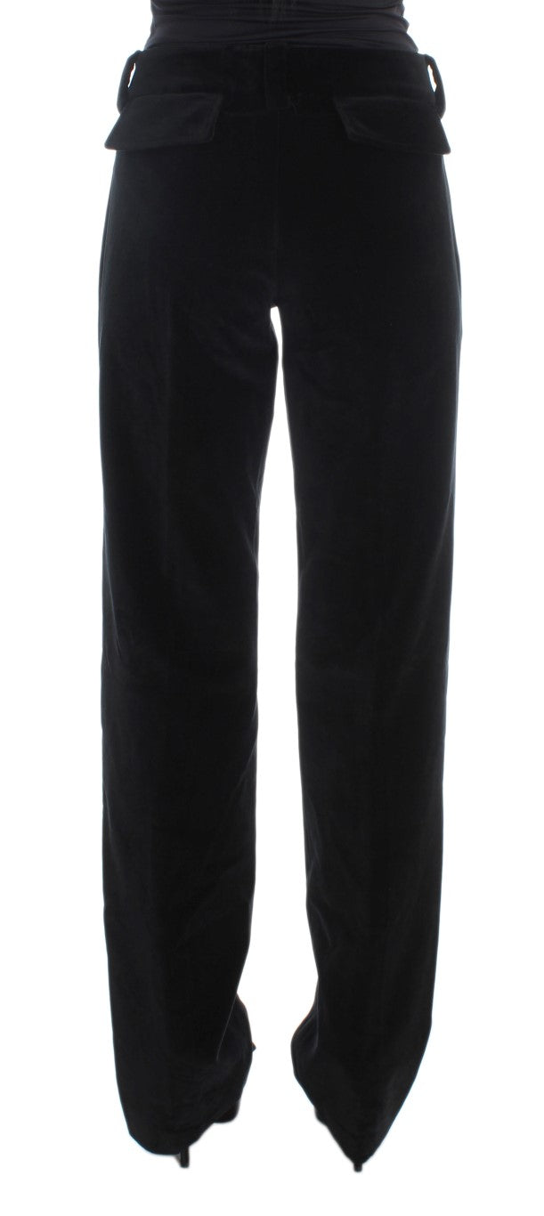 Ermanno Scervino Black Straight Leg Jeans for Women detail view