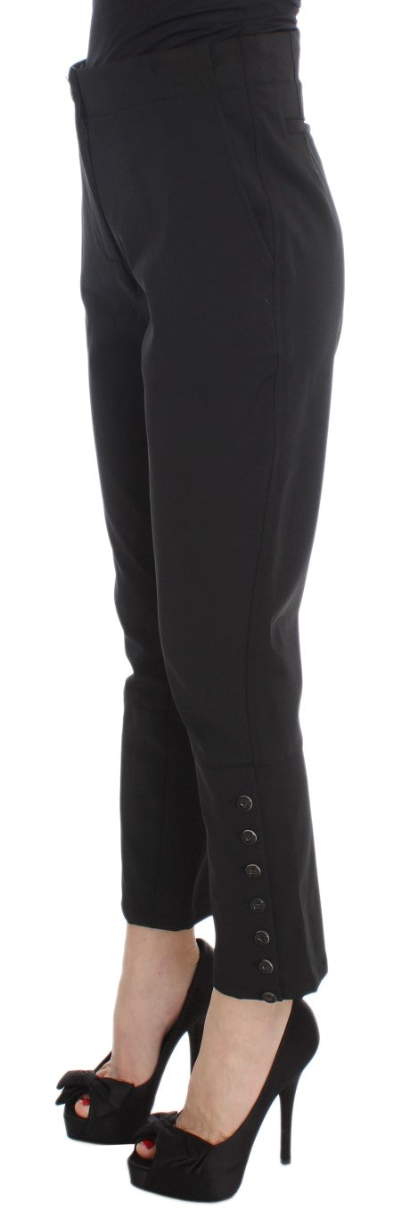 Ermanno Scervino Black Cropped Pants for Women alternate view