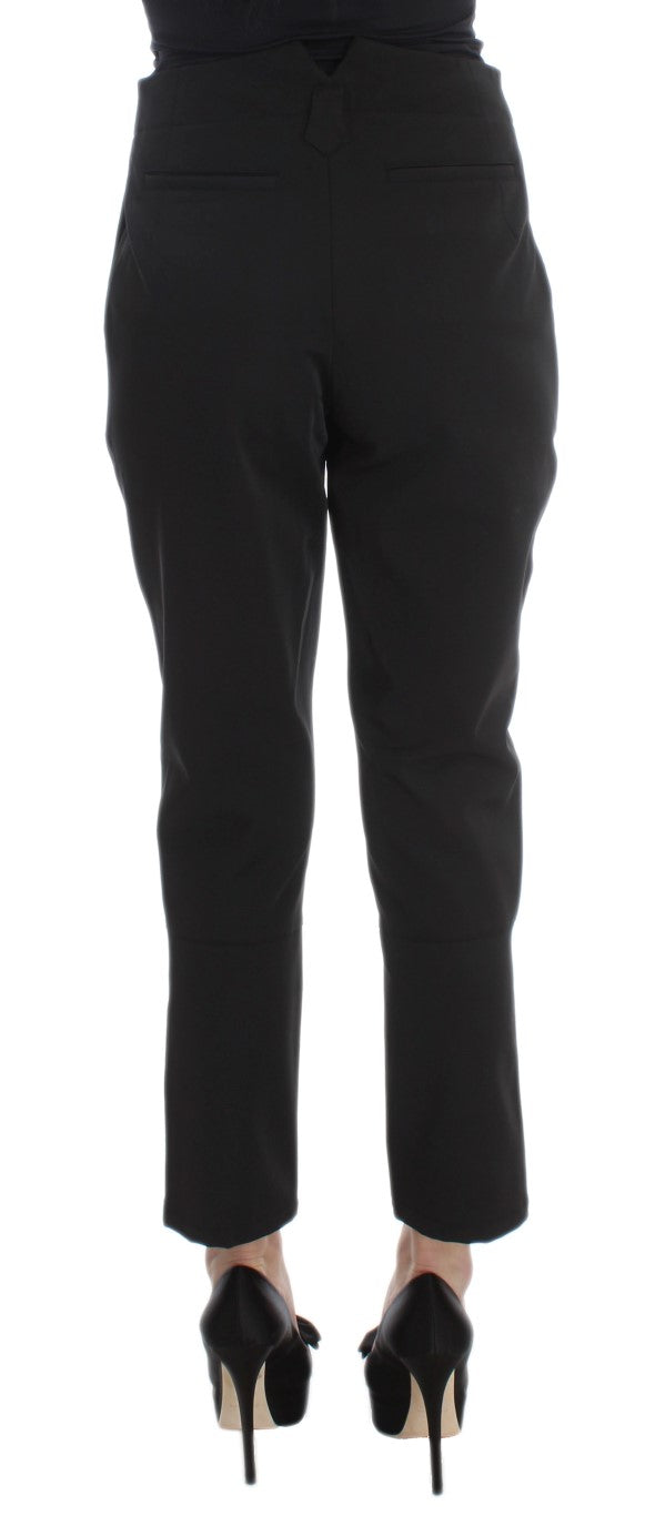 Ermanno Scervino Black Cropped Pants for Women detail view