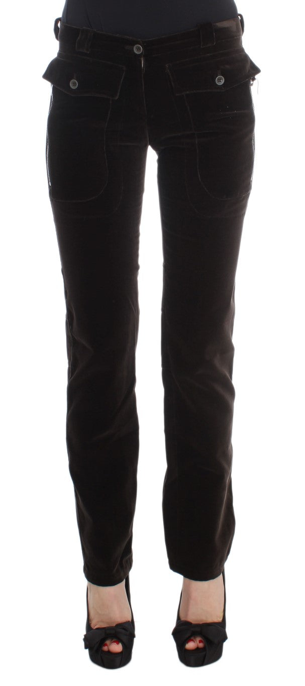 Ermanno Scervino Brown Casual Pants for Women