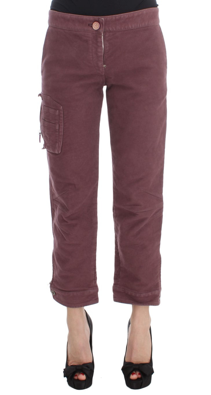 Ermanno Scervino Red Cargo Pants for Women