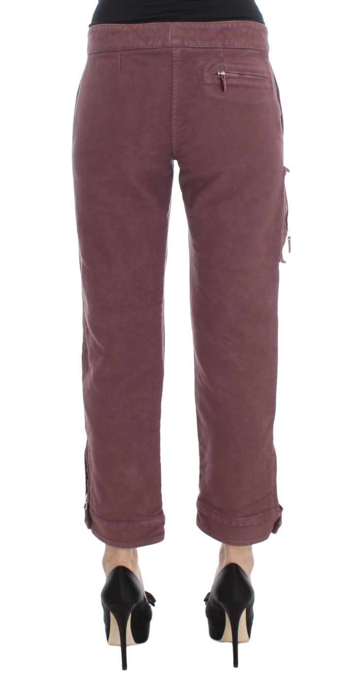 Ermanno Scervino Red Cargo Pants for Women detail view