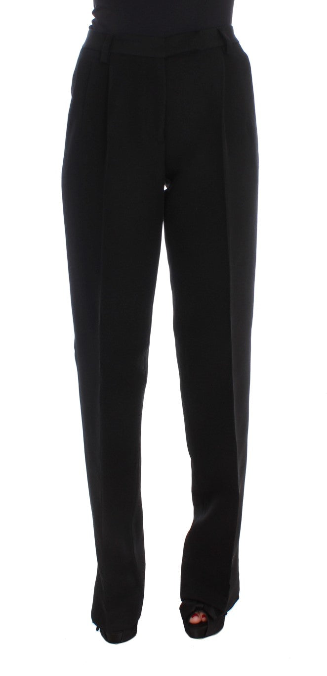 Ermanno Scervino Black Flared Pants for Women
