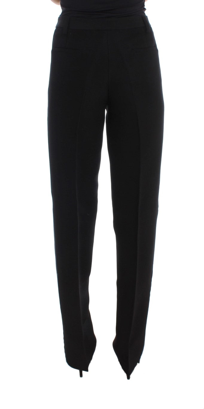 Ermanno Scervino Black Flared Pants for Women detail view