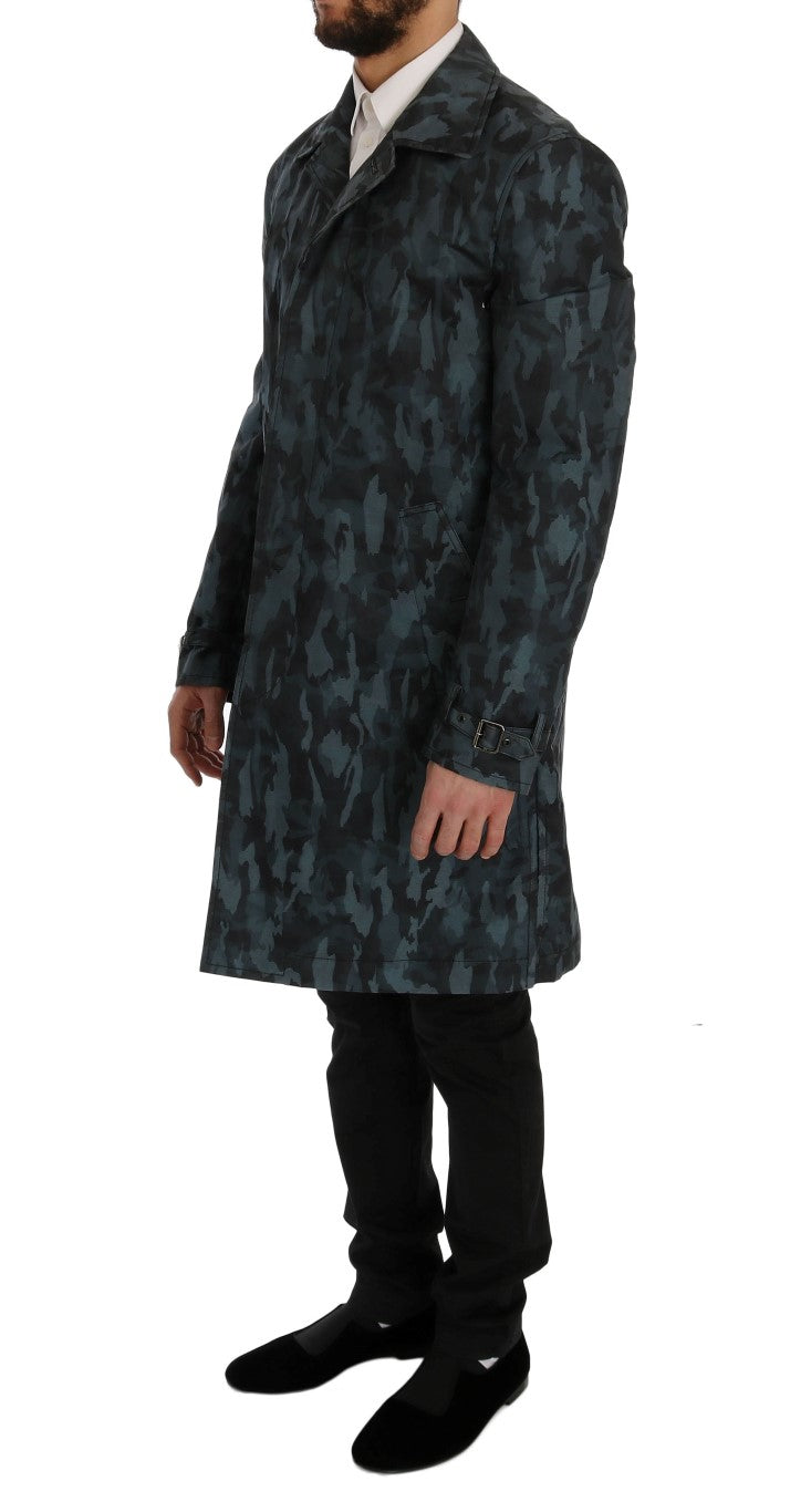 Dolce & Gabbana Blue Trench Coats for Men alternate view