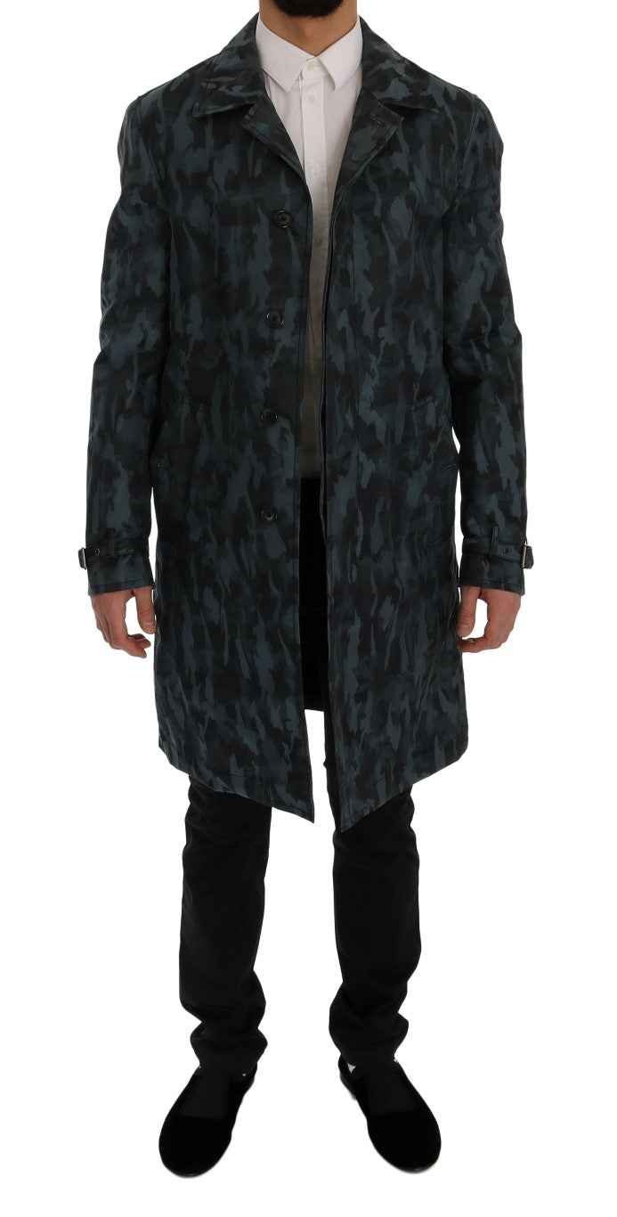 Dolce & Gabbana Blue Trench Coats for Men additional view