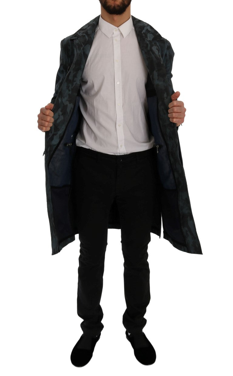Dolce & Gabbana Blue Trench Coats for Men additional view