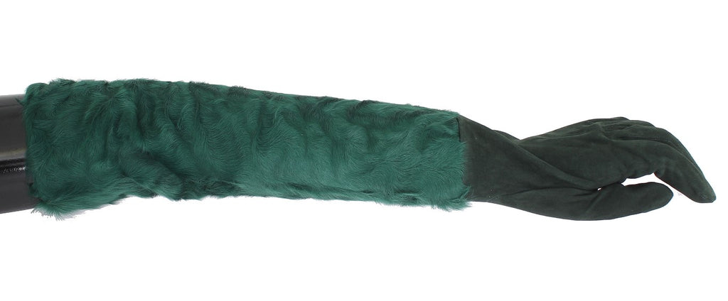 Dolce & Gabbana Green Gloves for Women alternate view