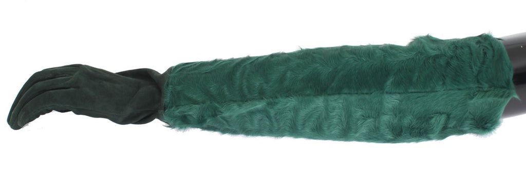 Dolce & Gabbana Green Gloves for Women detail view