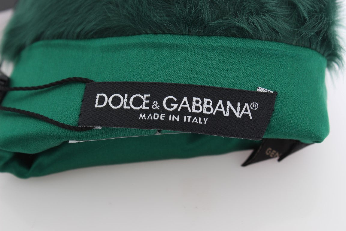 Dolce & Gabbana Green Gloves for Women additional view