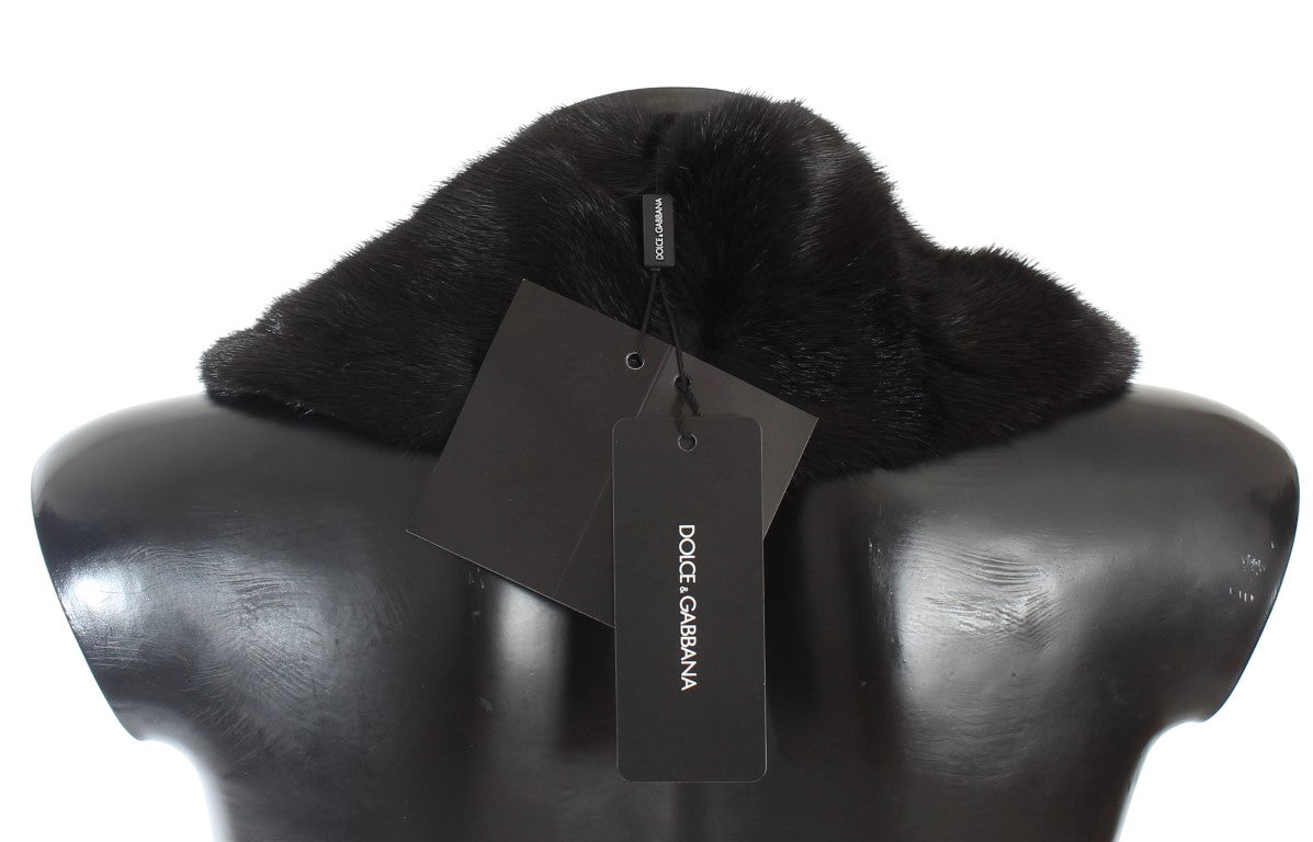 Dolce & Gabbana Black Scarf for Women detail view
