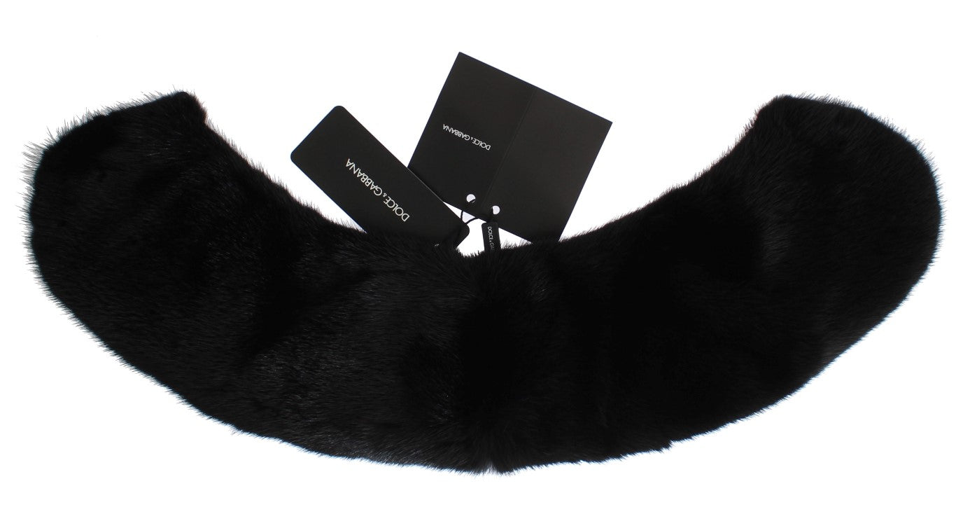 Dolce & Gabbana Black Scarf for Women side view