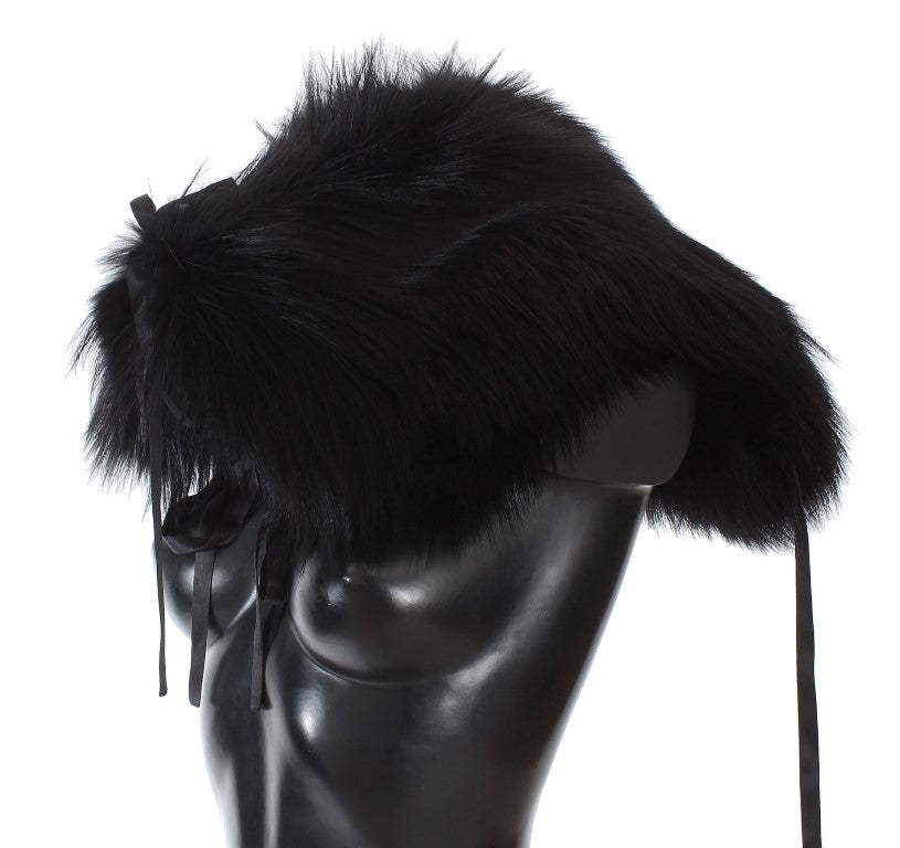 Dolce & Gabbana Black Scarf for Women detail view