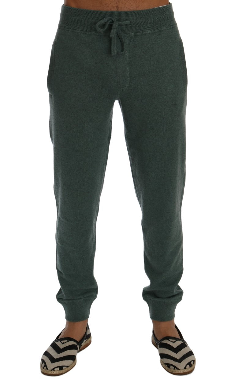 Pantalon de survêtement Dolce & Gabbana en cachemire vert