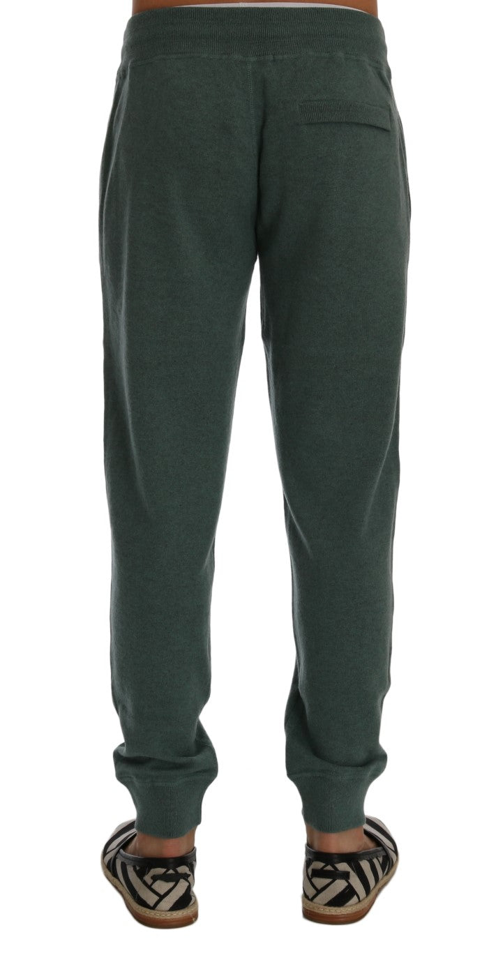Pantalon de survêtement Dolce & Gabbana en cachemire vert