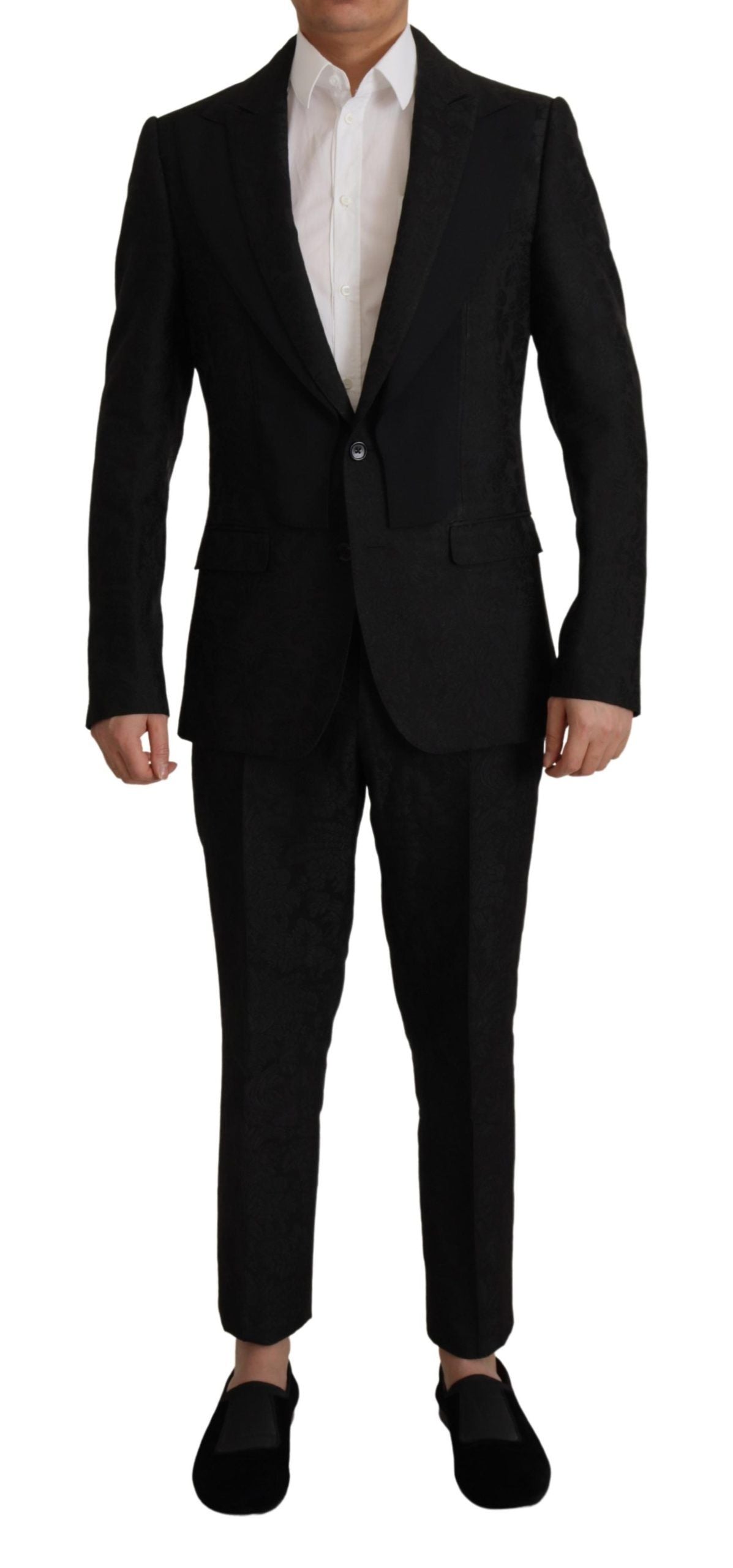 Dolce & Gabbana Black Two Piece Suits for Men