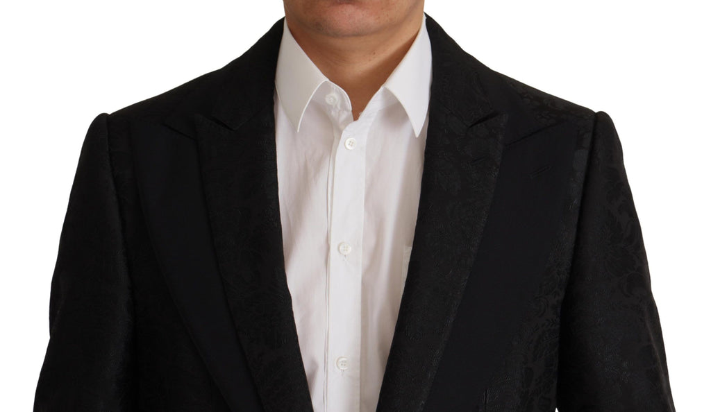 Dolce & Gabbana Black Two Piece Suits for Men side view