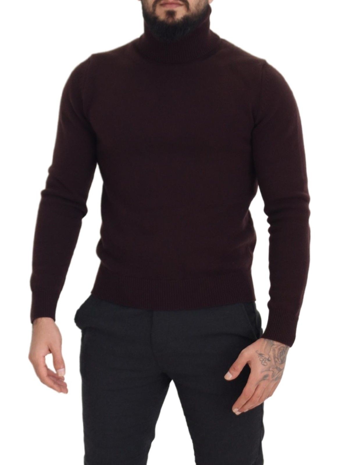 Dolce & Gabbana Brown Turtleneck for Men side view