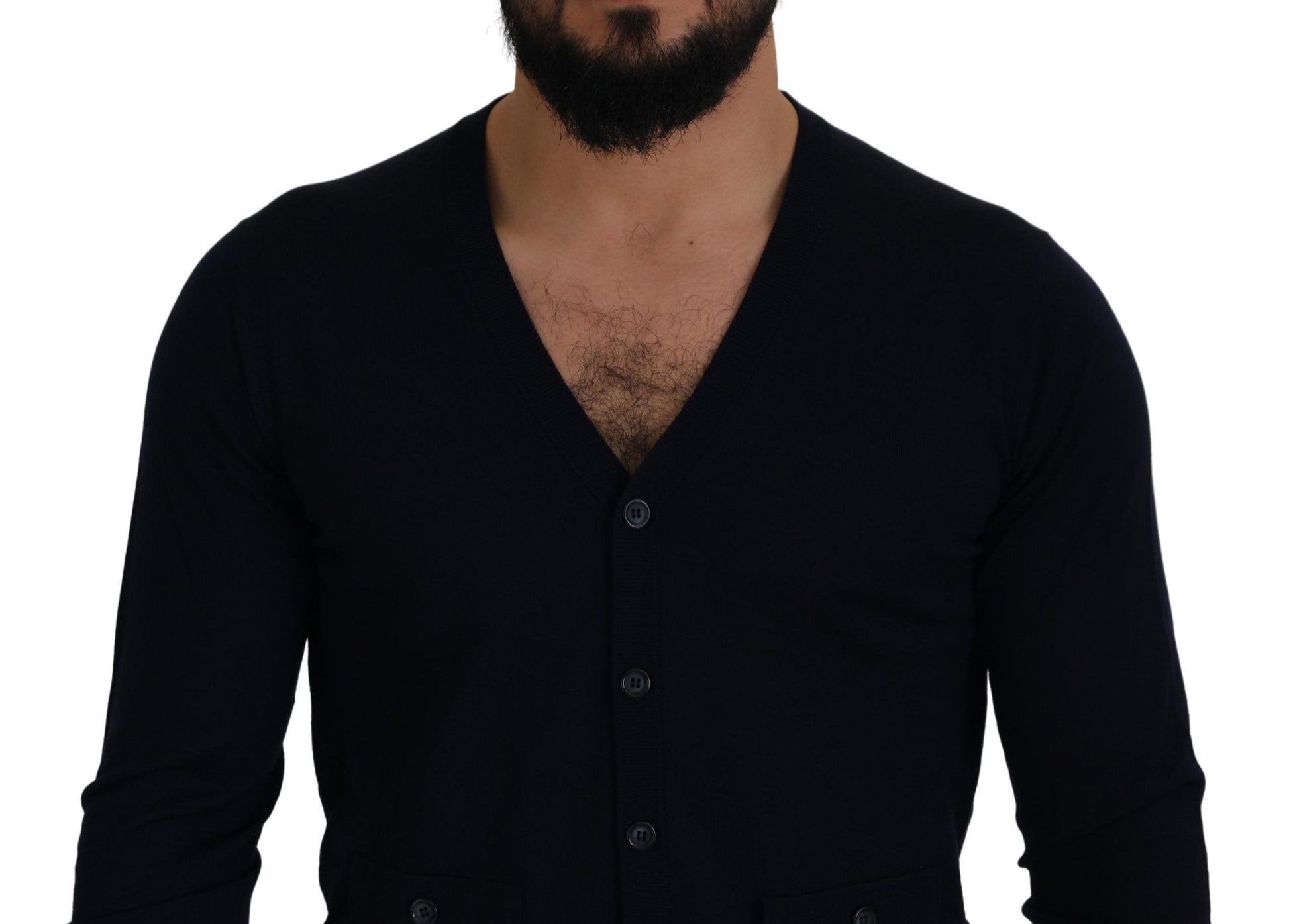 Dolce & Gabbana Blue Cardigan for Men side view