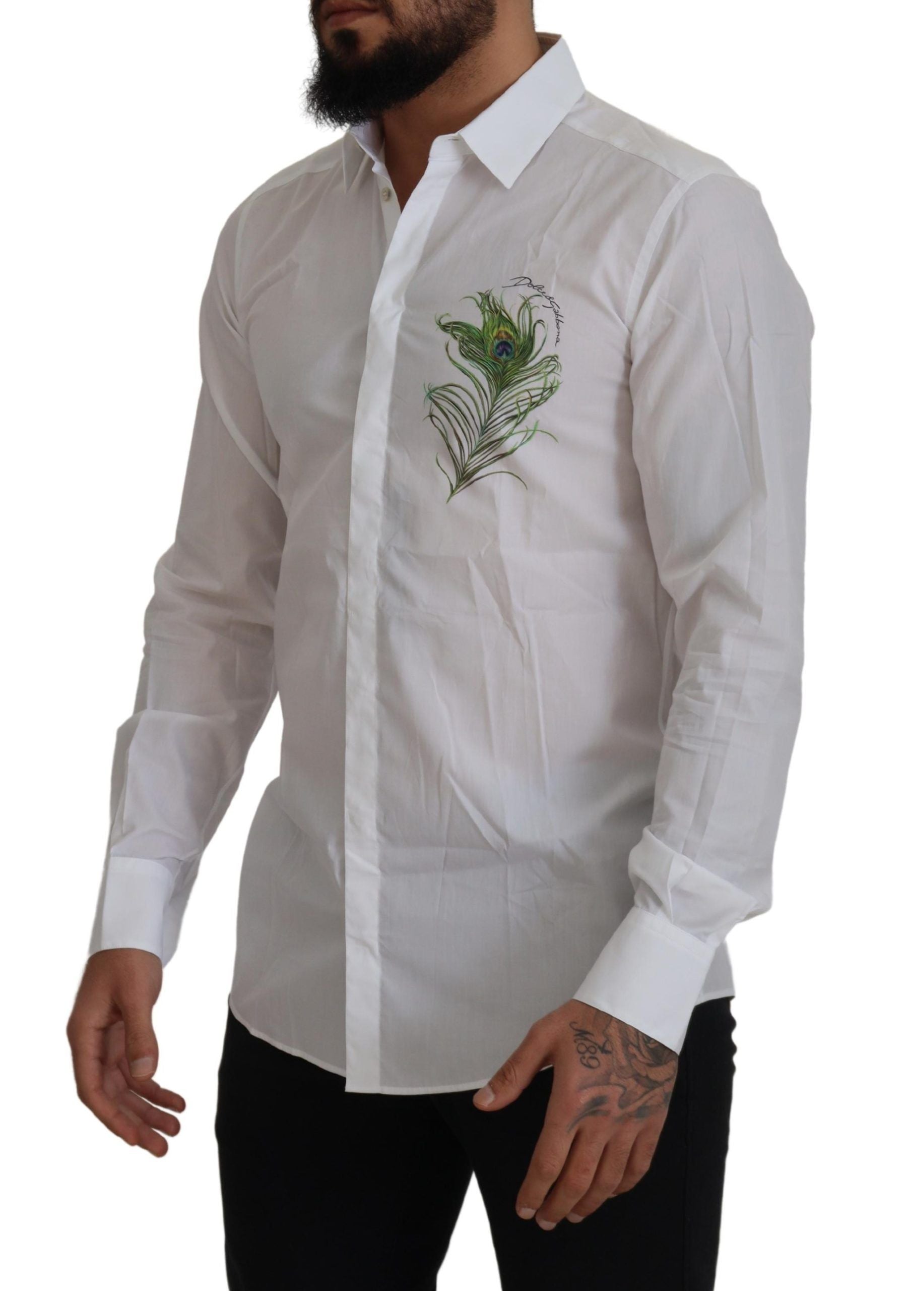 Dolce & Gabbana White Dress Shirt for Men detail view