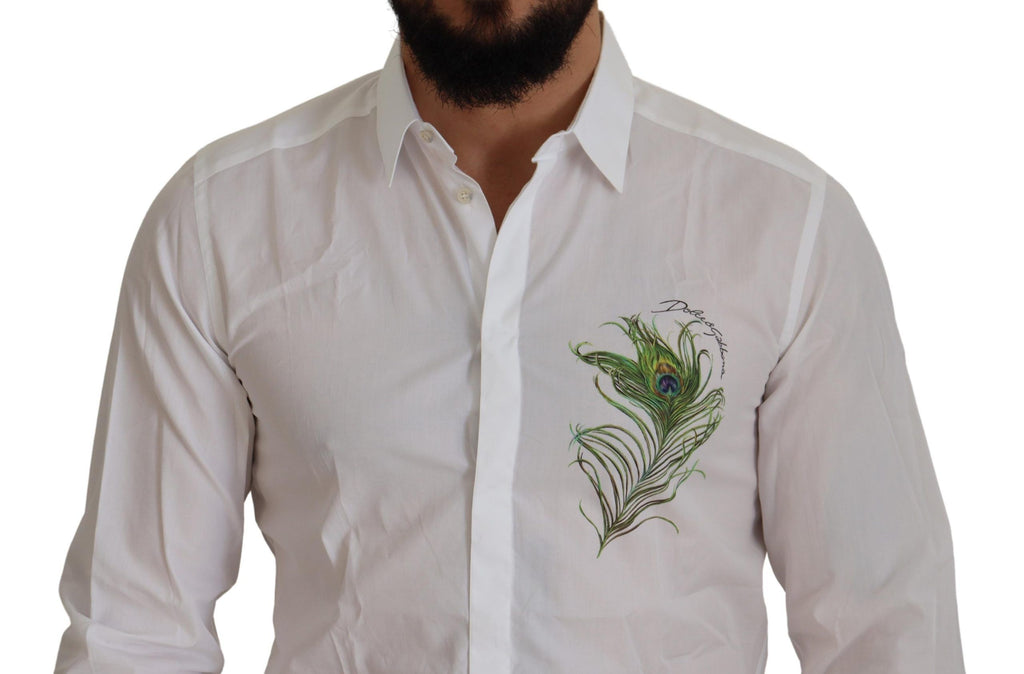 Dolce & Gabbana White Dress Shirt for Men side view