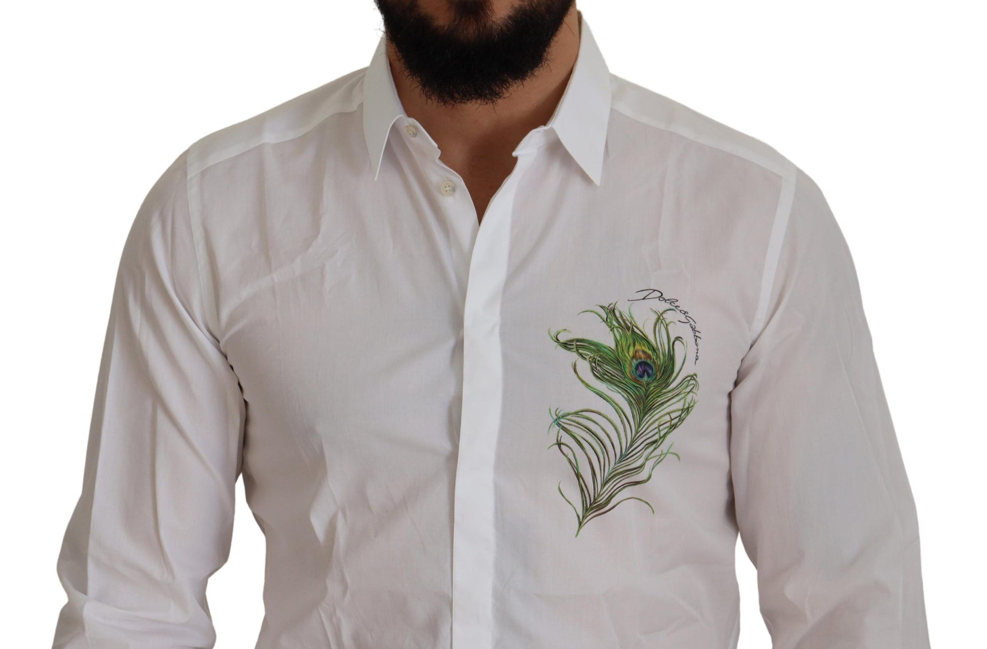 Dolce & Gabbana White Dress Shirt for Men side view