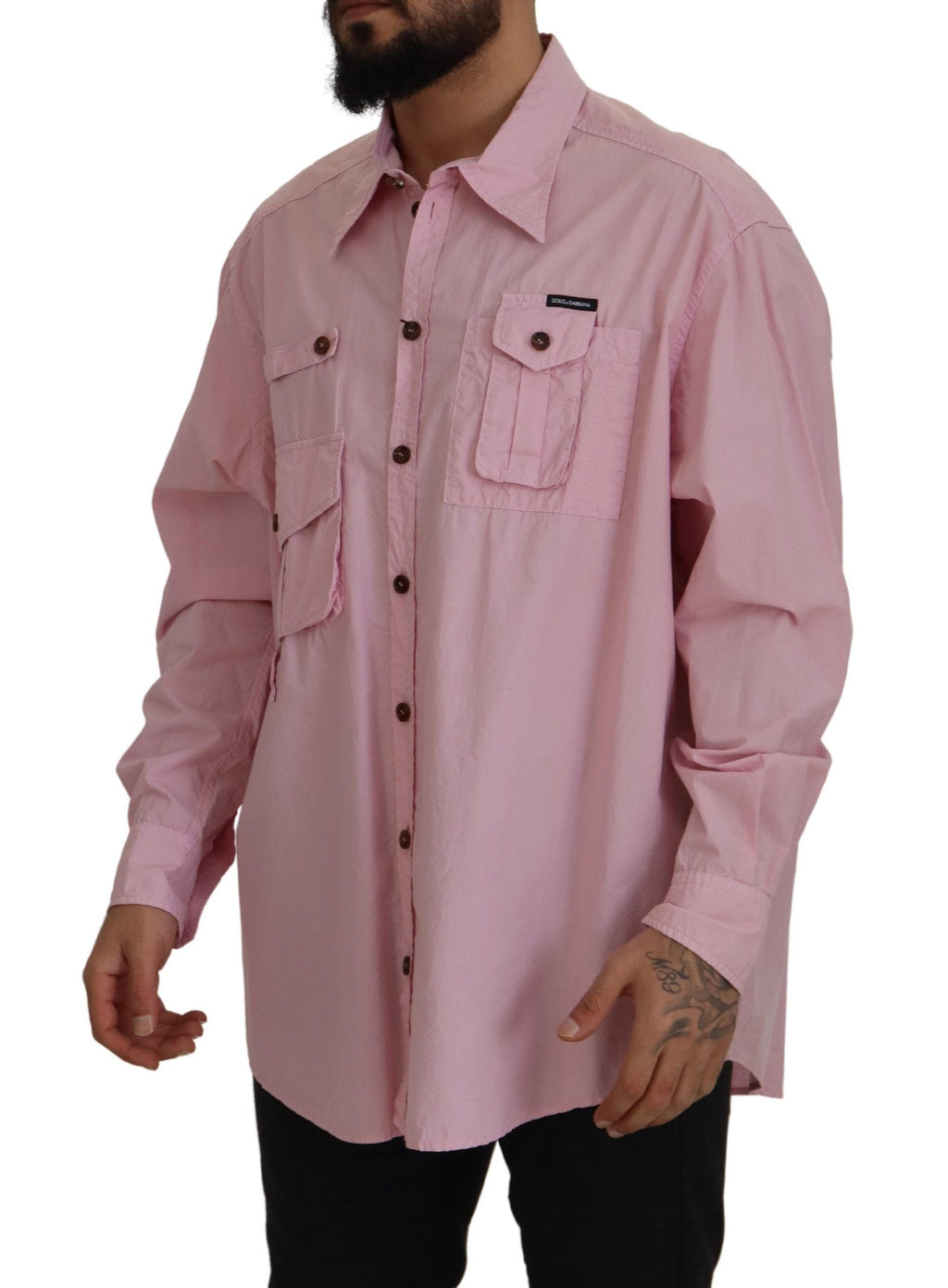 Dolce & Gabbana Pink Dress Shirt for Men alternate view