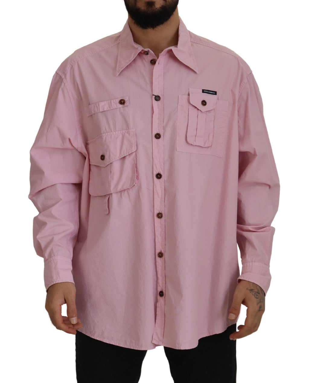 Dolce & Gabbana Pink Dress Shirt for Men