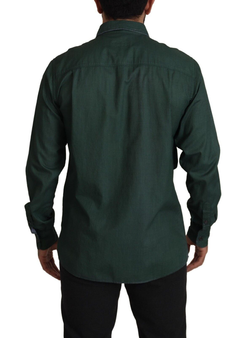 Dolce & Gabbana Green Dress Shirt for Men detail view