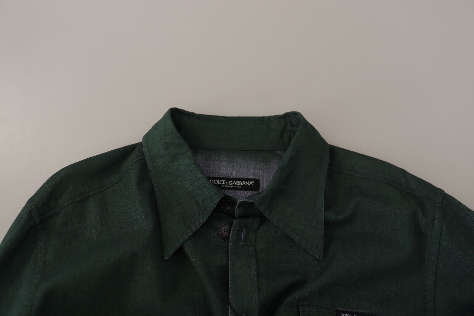 Dolce & Gabbana Green Dress Shirt for Men additional view