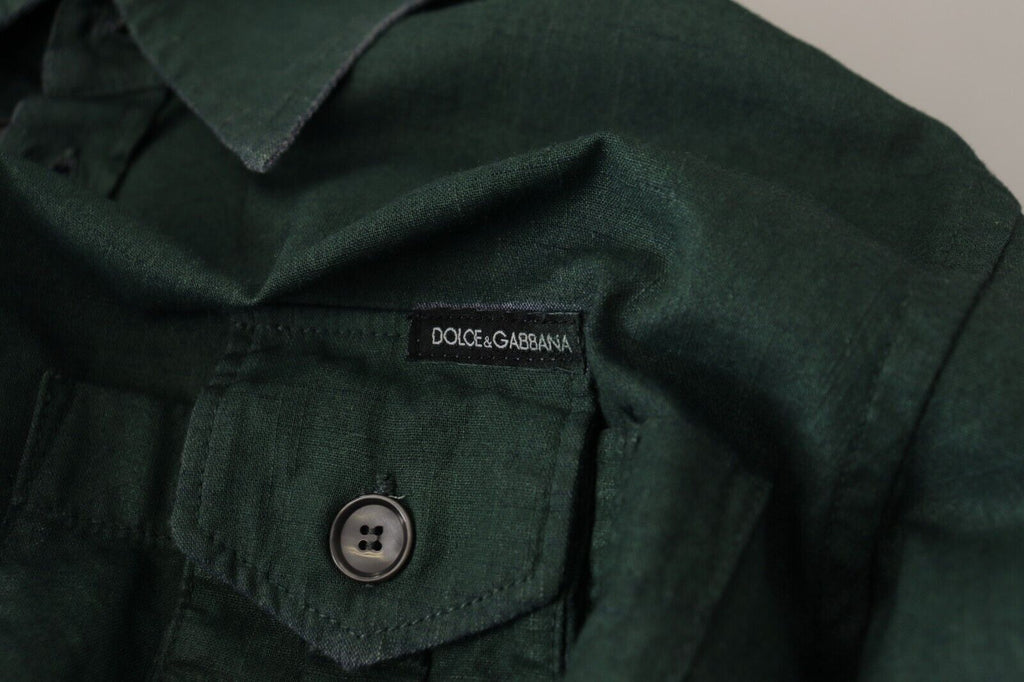 Dolce & Gabbana Green Dress Shirt for Men additional view