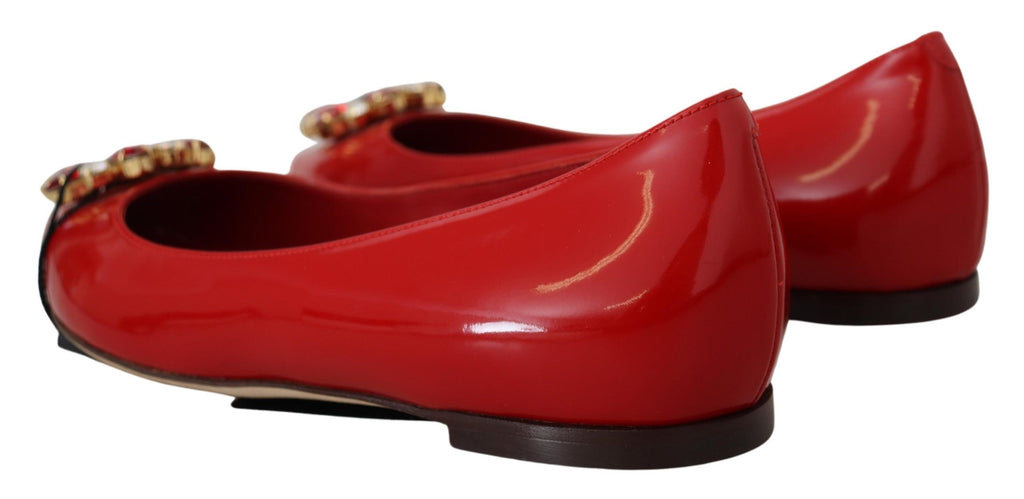 Dolce & Gabbana Red Ballet Flats for Women detail view