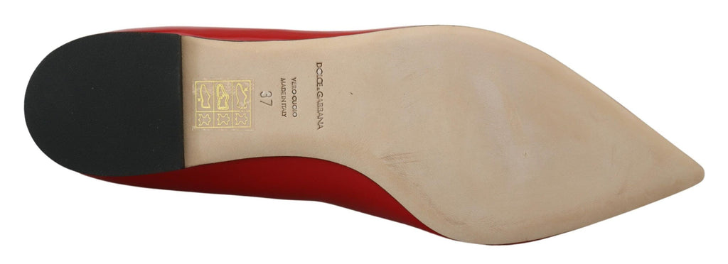 Dolce & Gabbana Red Ballet Flats for Women additional view