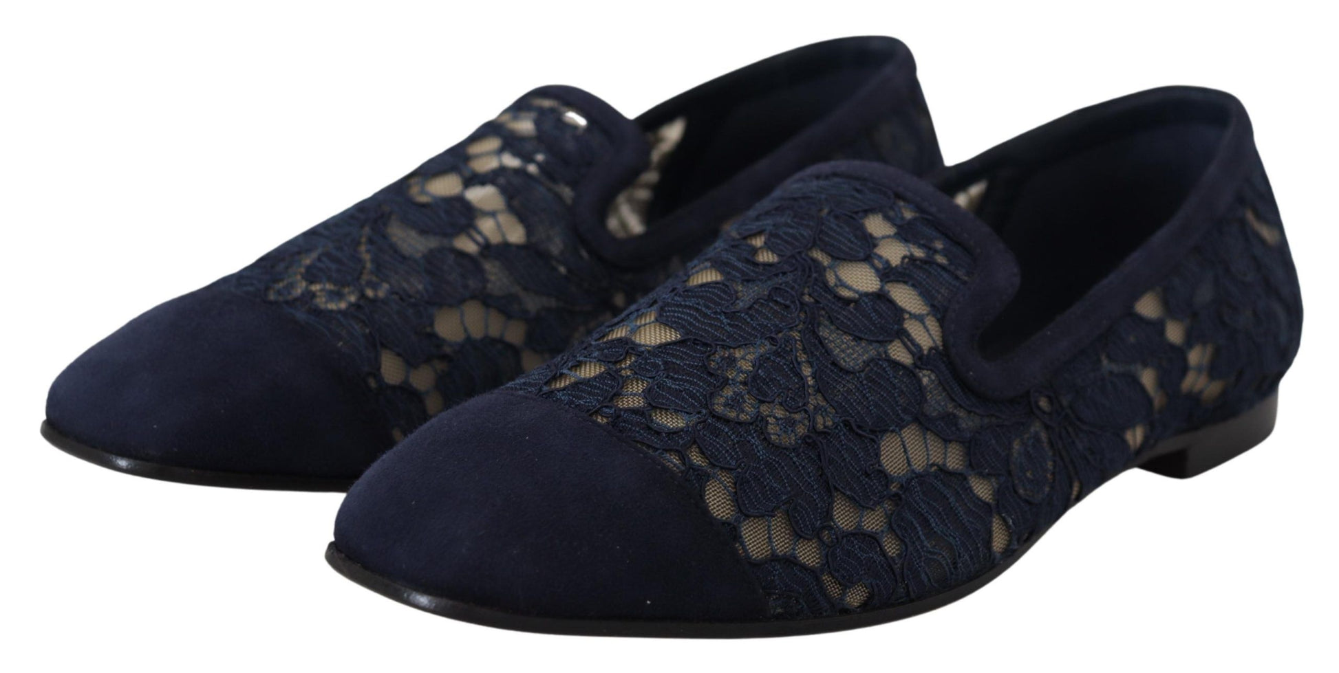 Dolce & Gabbana Blue Slip On Loafers for Women alternate view