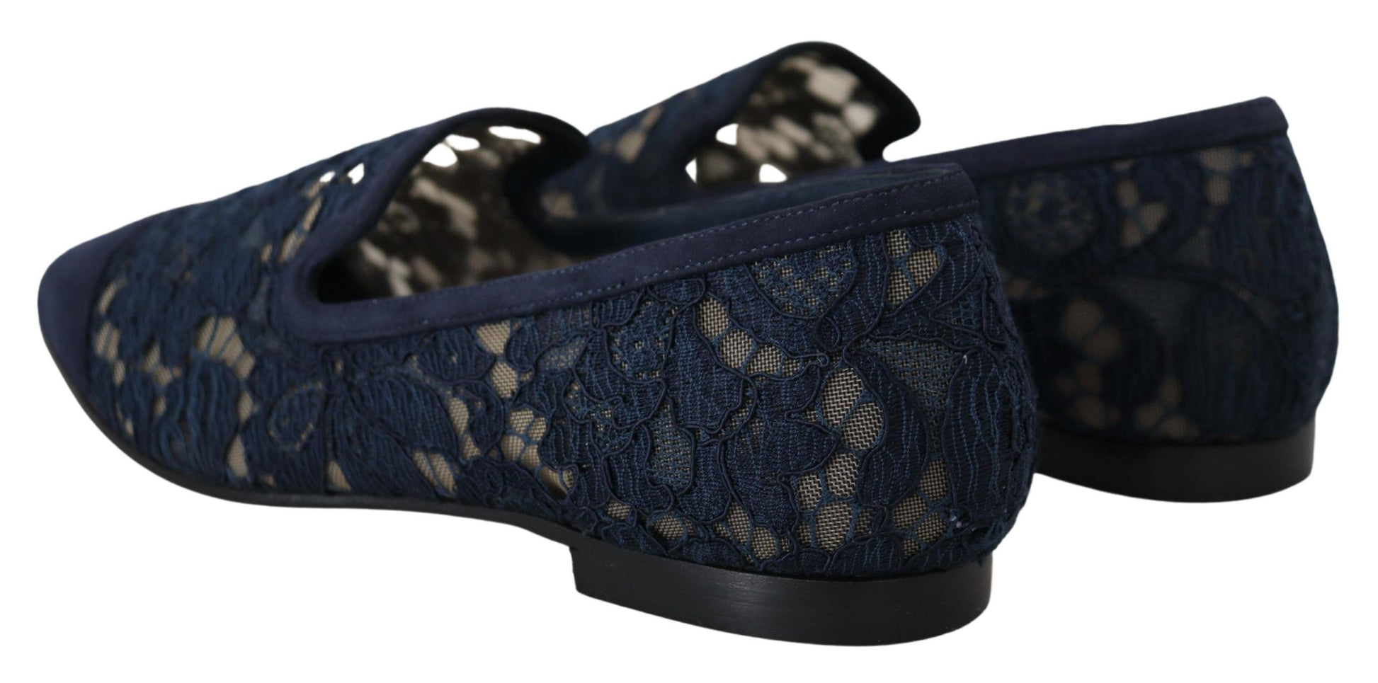 Dolce & Gabbana Blue Slip On Loafers for Women detail view