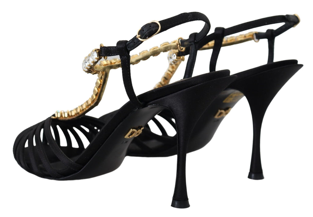 Dolce & Gabbana Black Stiletto Heels for Women detail view