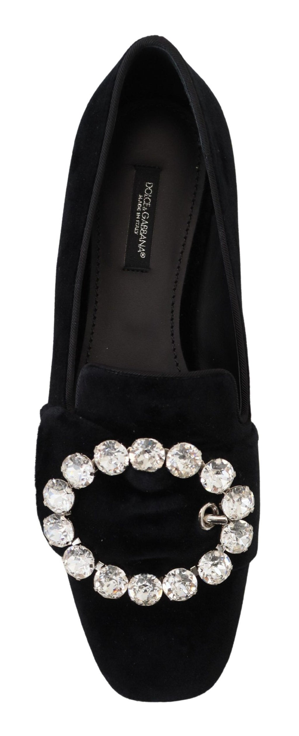Dolce & Gabbana Black Slip On Loafers for Women detail view