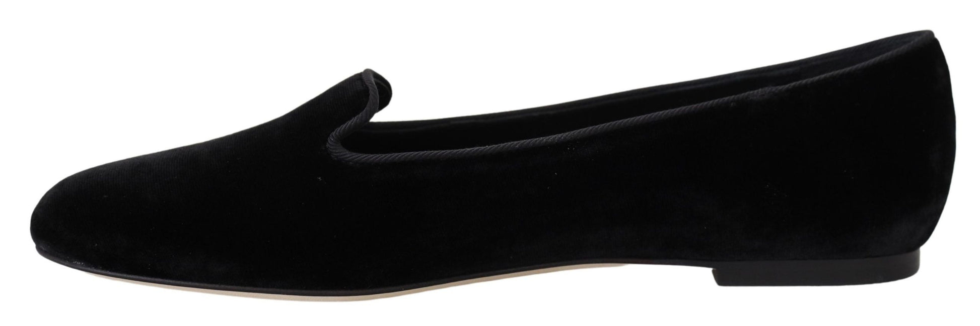 Dolce & Gabbana Black Slip On Loafers for Women alternate view