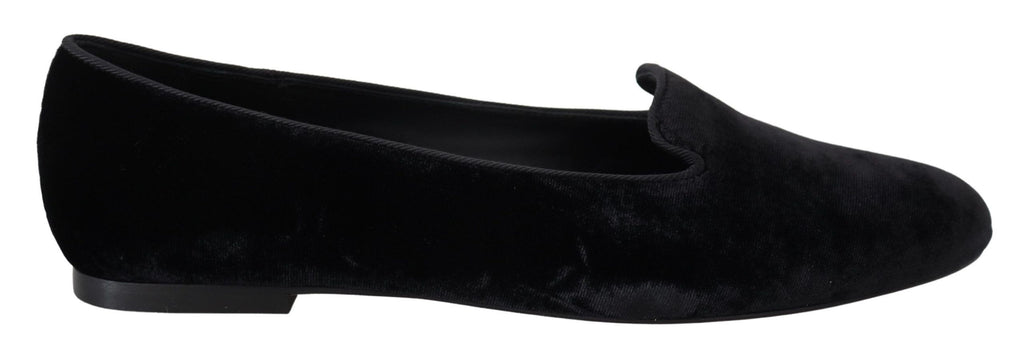 Dolce & Gabbana Black Slip On Loafers for Women