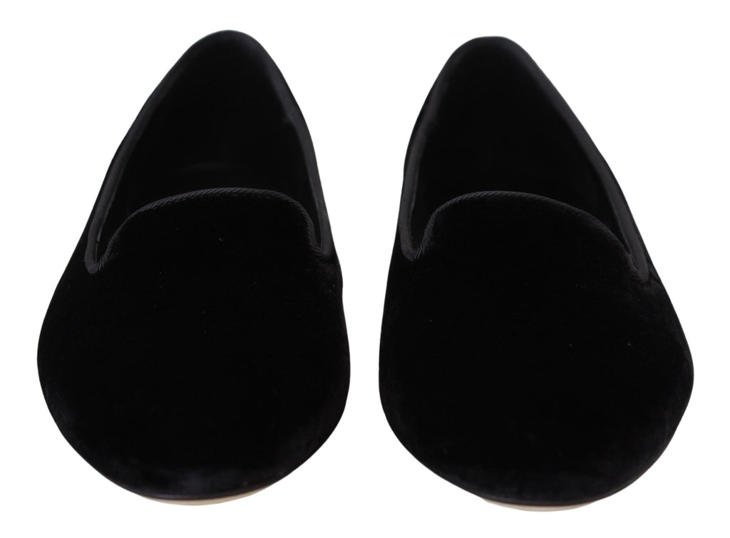 Dolce & Gabbana Black Slip On Loafers for Women additional view