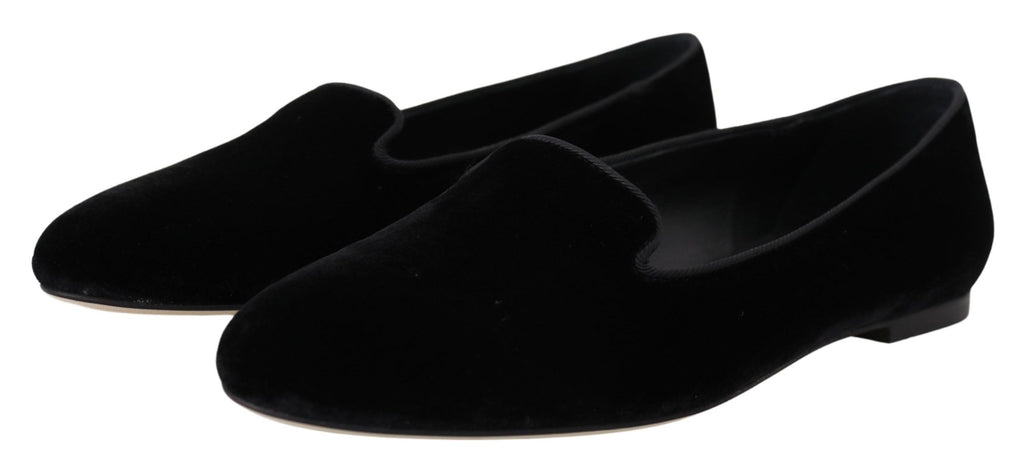 Dolce & Gabbana Black Slip On Loafers for Women additional view