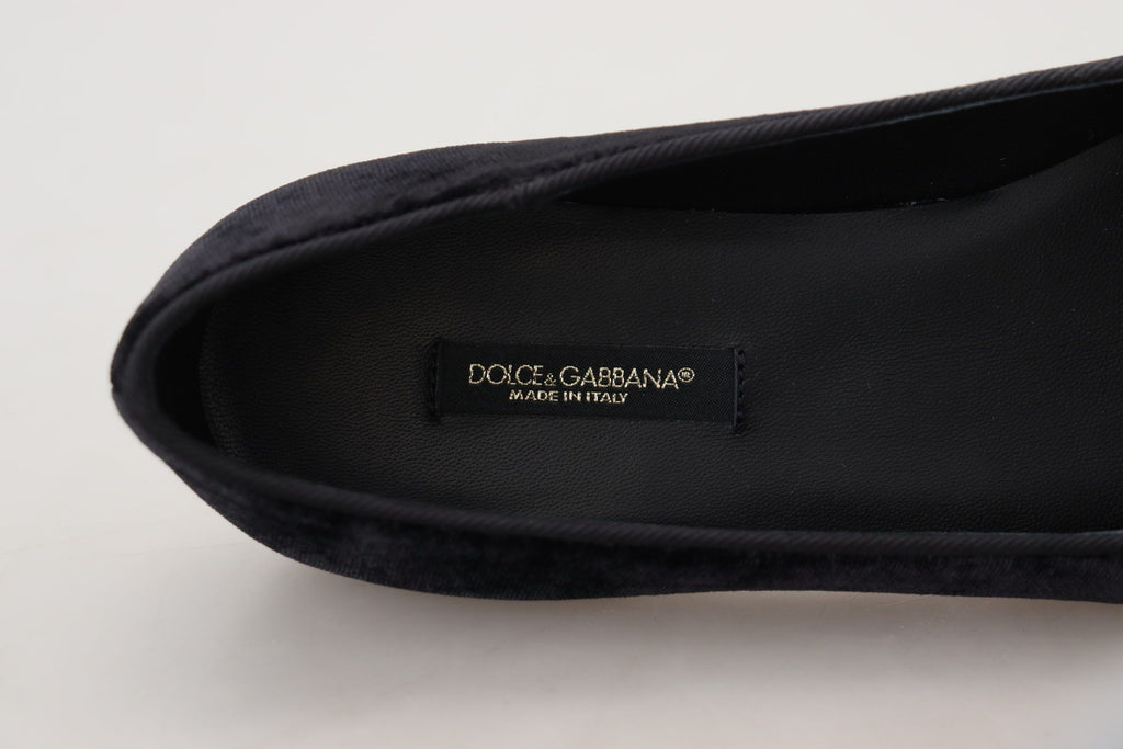 Dolce & Gabbana Black Slip On Loafers for Women additional view
