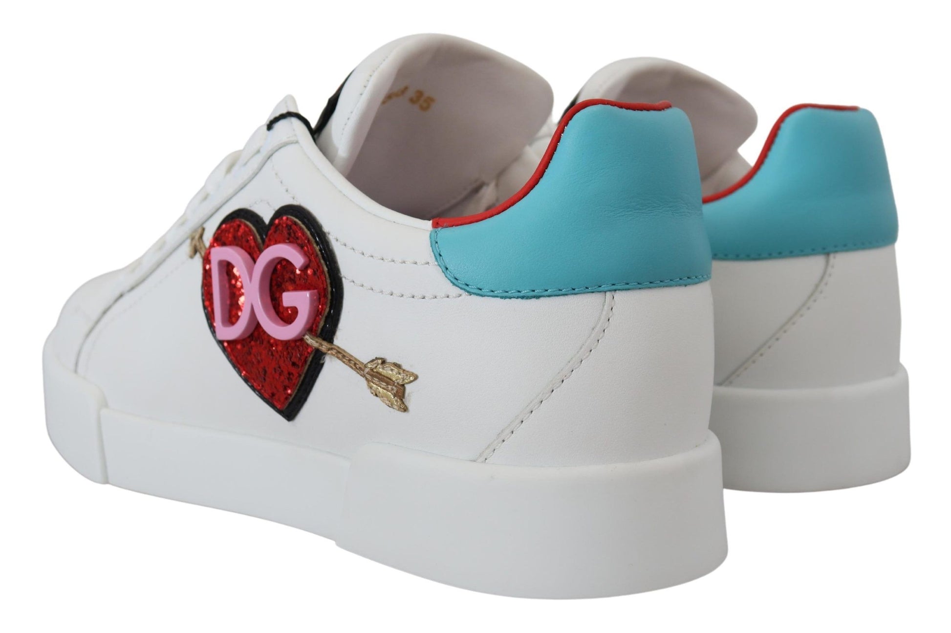 Dolce & Gabbana White Platform Sneakers for Women detail view