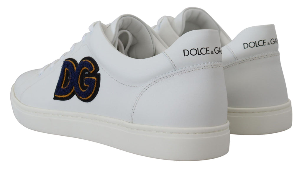Dolce & Gabbana White Low Top Sneakers for Men detail view