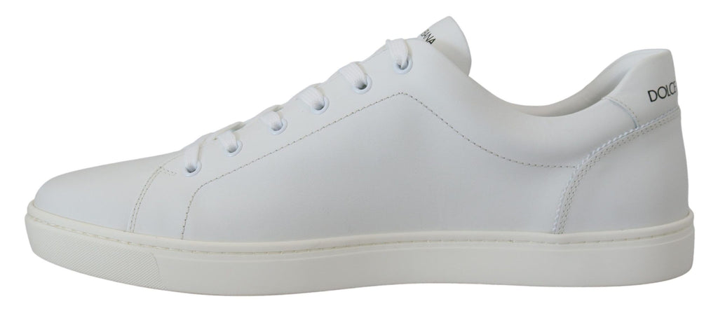 Dolce & Gabbana White Low Top Sneakers for Men side view