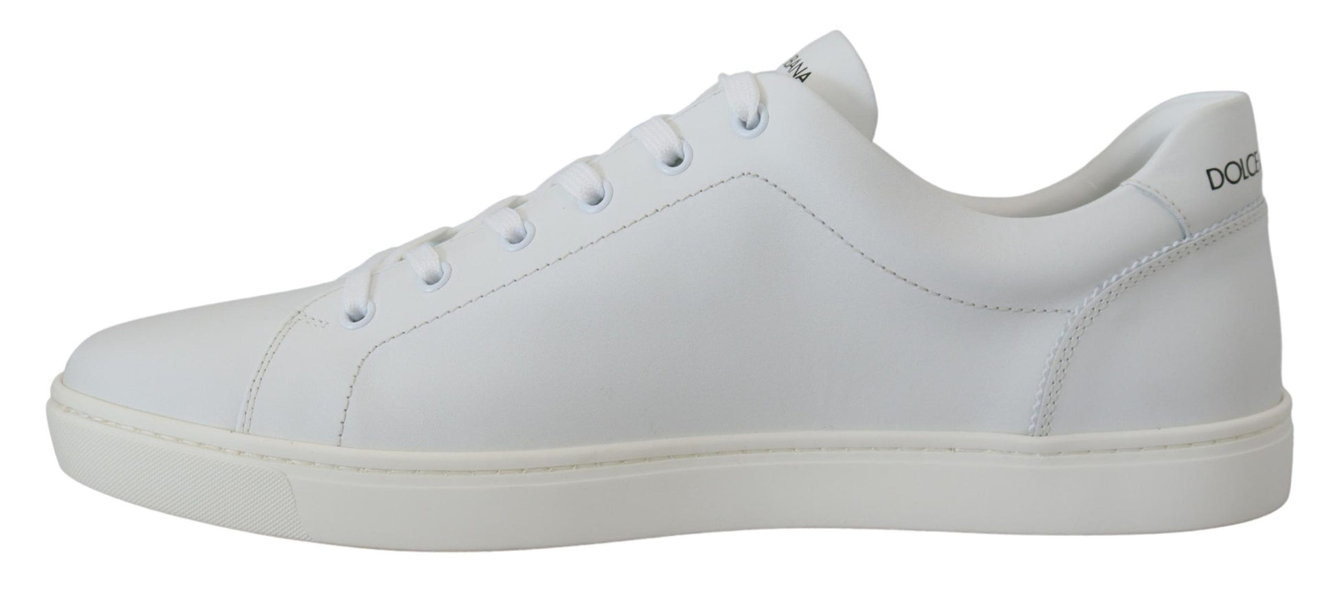 Dolce & Gabbana White Low Top Sneakers for Men side view