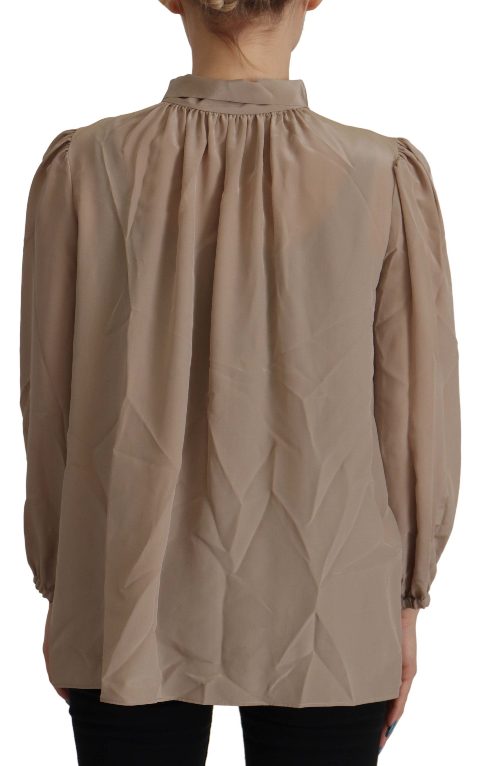 Dolce & Gabbana Brown Long Sleeve T-Shirt for Women alternate view
