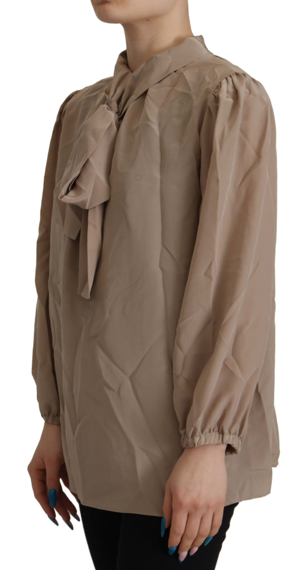 Dolce & Gabbana Brown Long Sleeve T-Shirt for Women side view