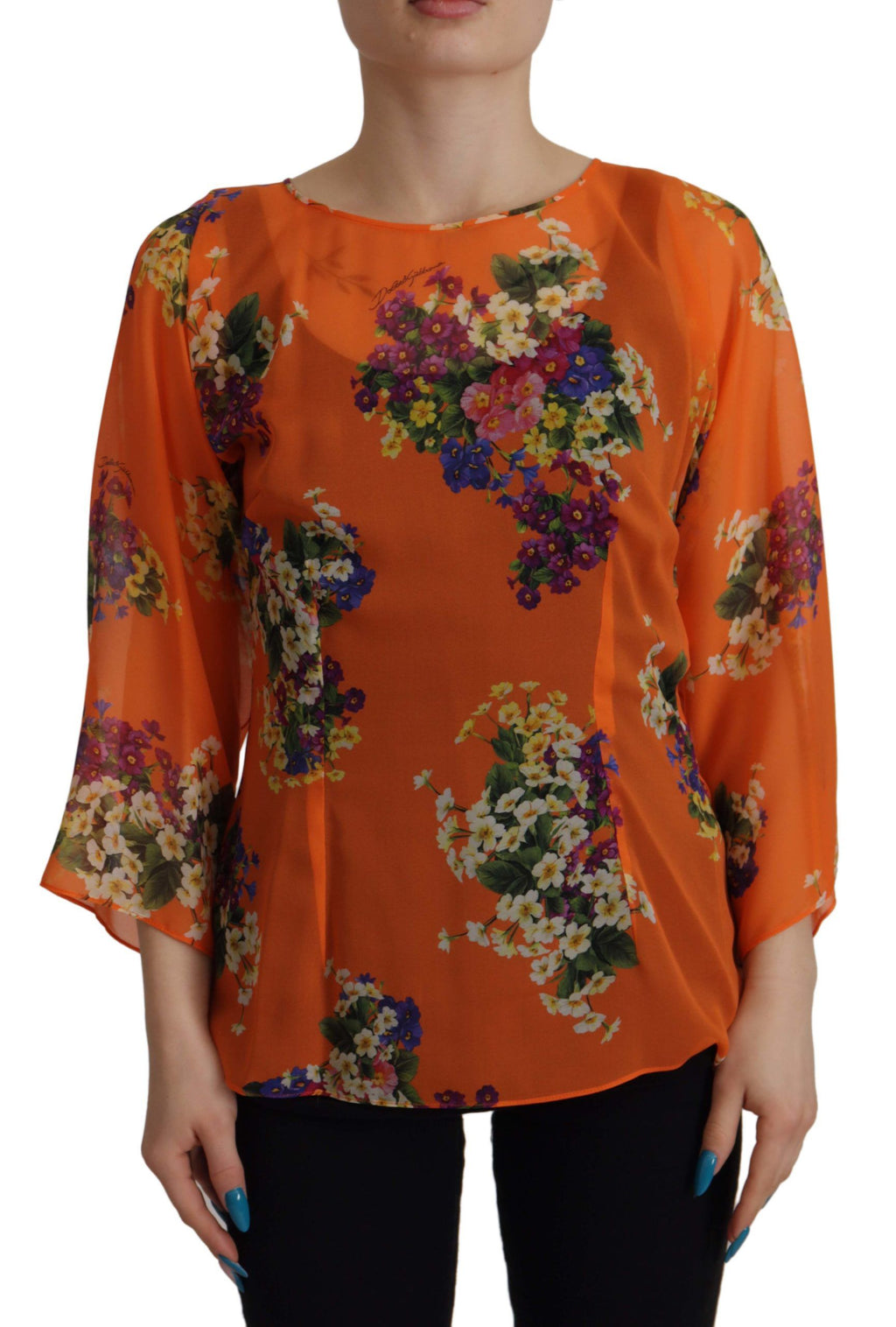 Dolce & Gabbana Orange Long Sleeve T-Shirt for Women